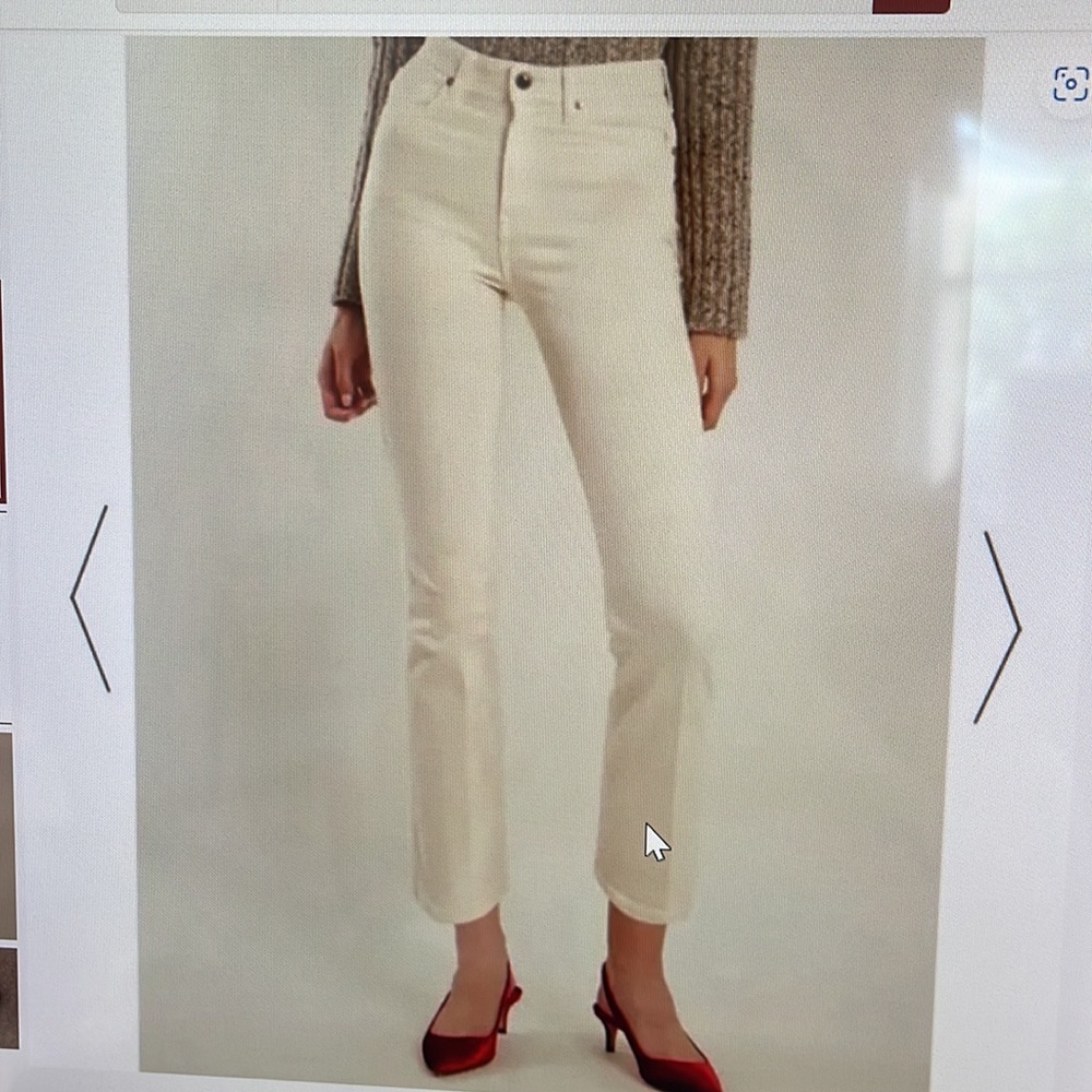Khaite Benny Crop Flare Jeans size 25